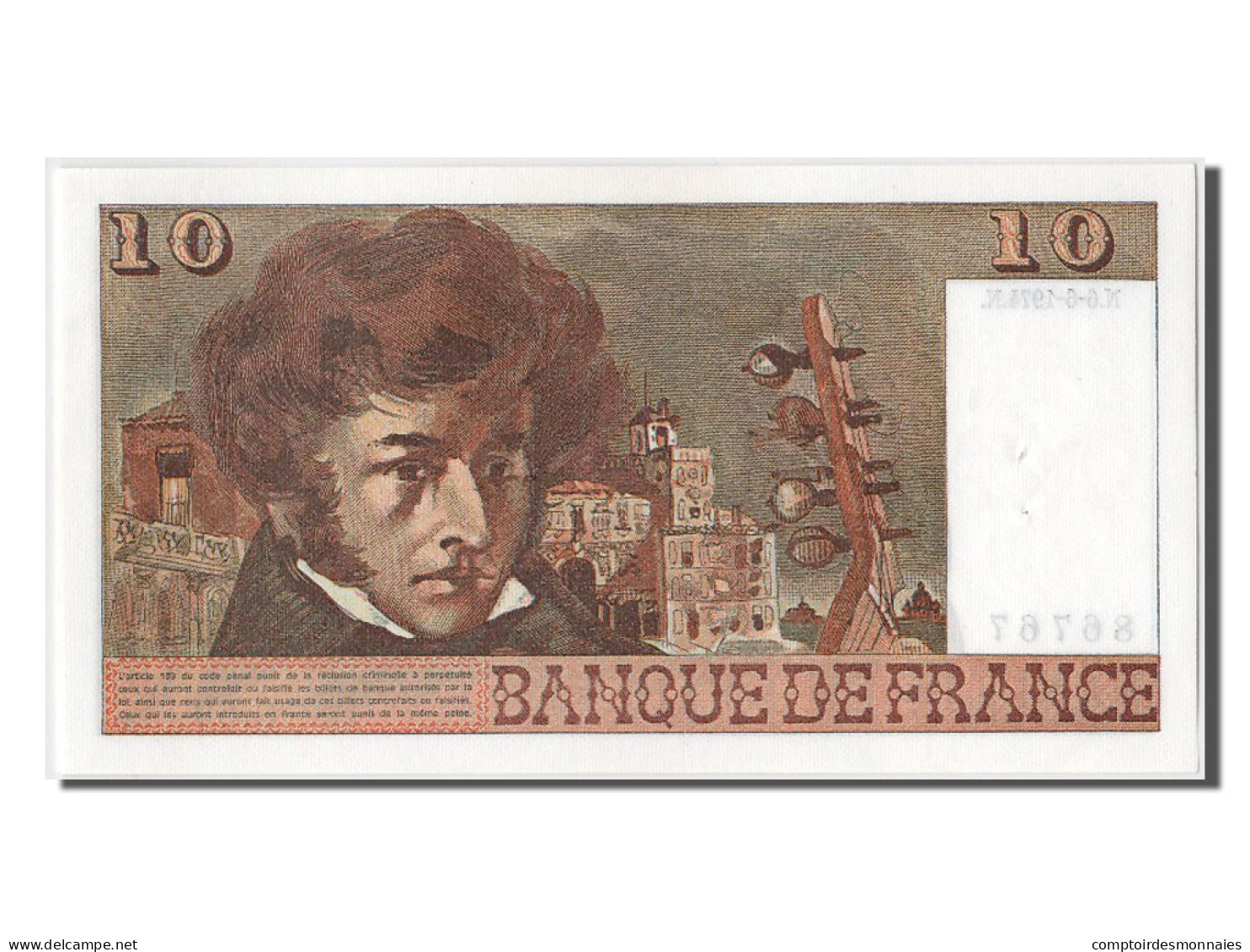 Billet, France, 10 Francs, 10 F 1972-1978 ''Berlioz'', 1974, 1974-06-06, SPL - 10 F 1972-1978 ''Berlioz''