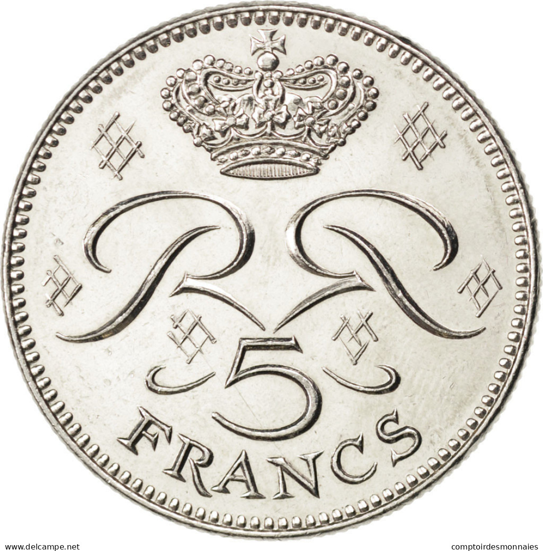 Monnaie, Monaco, Rainier III, 5 Francs, 1989, SPL, Copper-nickel, KM:150 - 1960-2001 Francos Nuevos