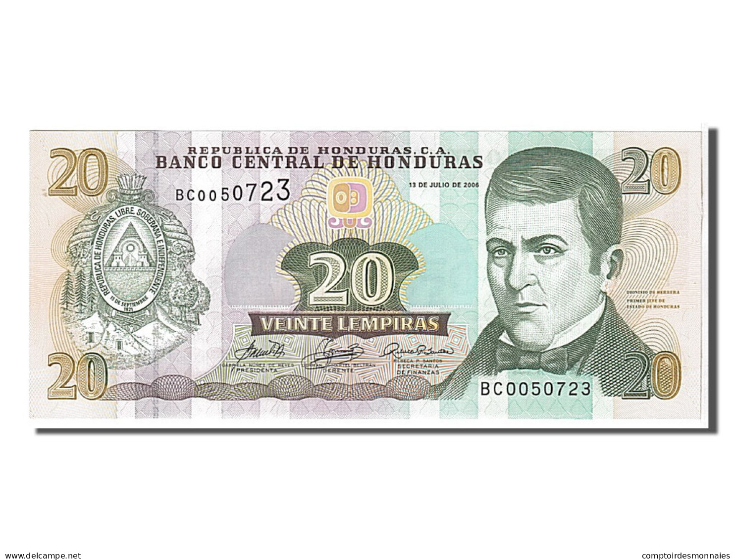 Billet, Honduras, 20 Lempiras, 2006, KM:93a, NEUF - Honduras