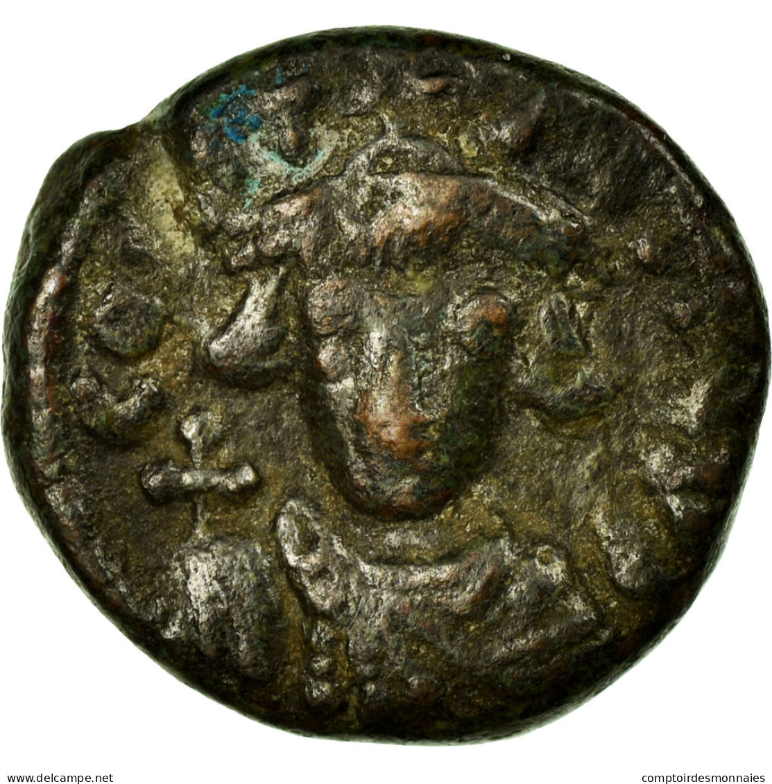 Monnaie, Constans II, Demi-Follis, TTB, Bronze - Byzantinische Münzen