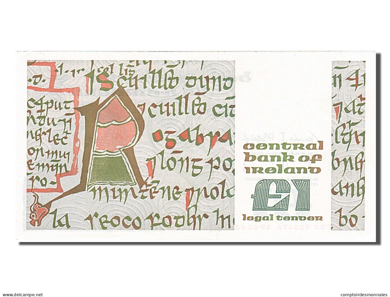 Billet, Ireland - Republic, 1 Pound, 1986, 1986-02-19, SPL - Irlande