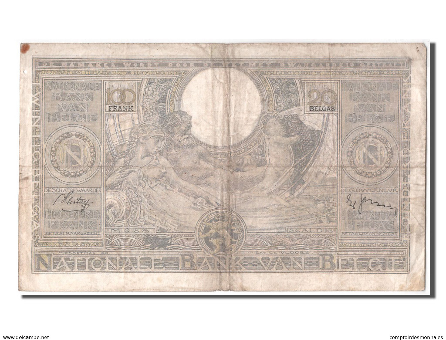 Billet, Belgique, 100 Francs-20 Belgas, 1938, 1938-03-09, TB - 100 Francos & 100 Francos-20 Belgas