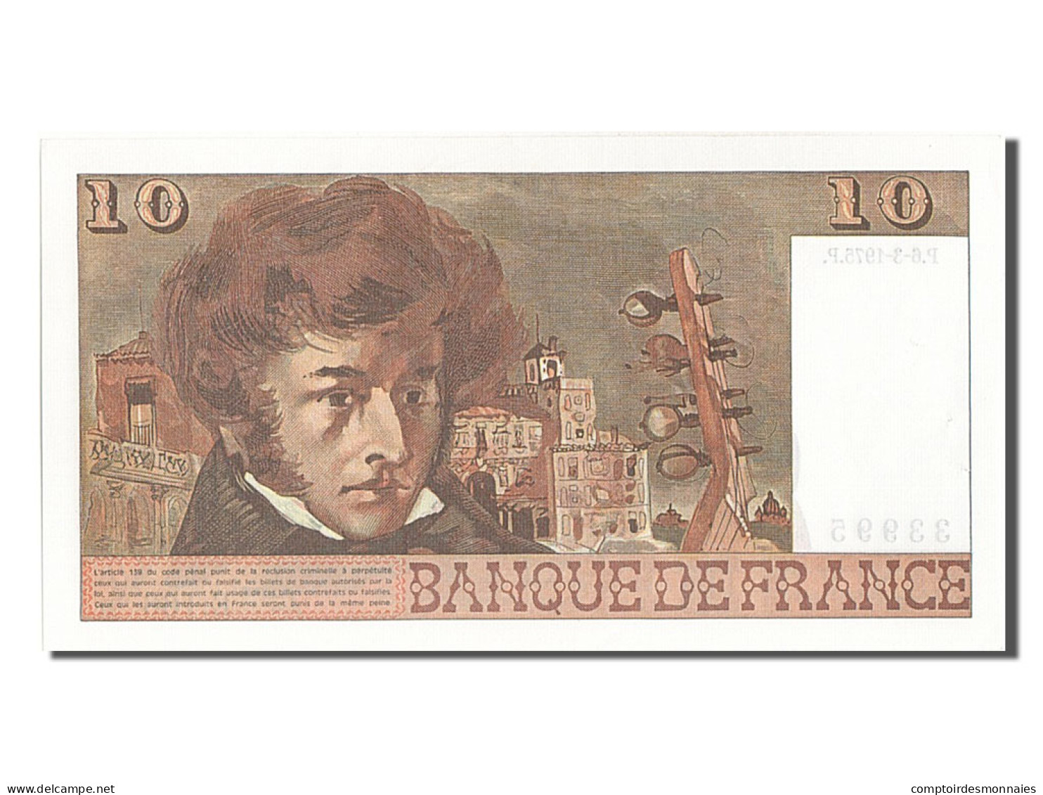 Billet, France, 10 Francs, 10 F 1972-1978 ''Berlioz'', 1975, 1975-03-06, SPL - 10 F 1972-1978 ''Berlioz''