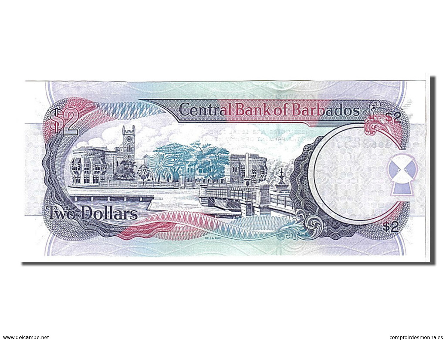 Billet, Barbados, 2 Dollars, 2007, KM:66a, NEUF - Barbados
