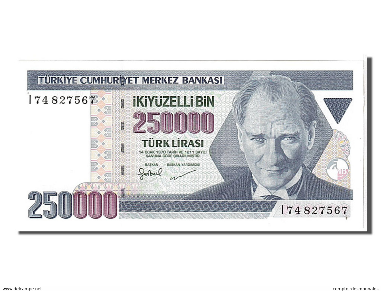 Billet, Turquie, 250,000 Lira, 1998, KM:211, NEUF - Turquie