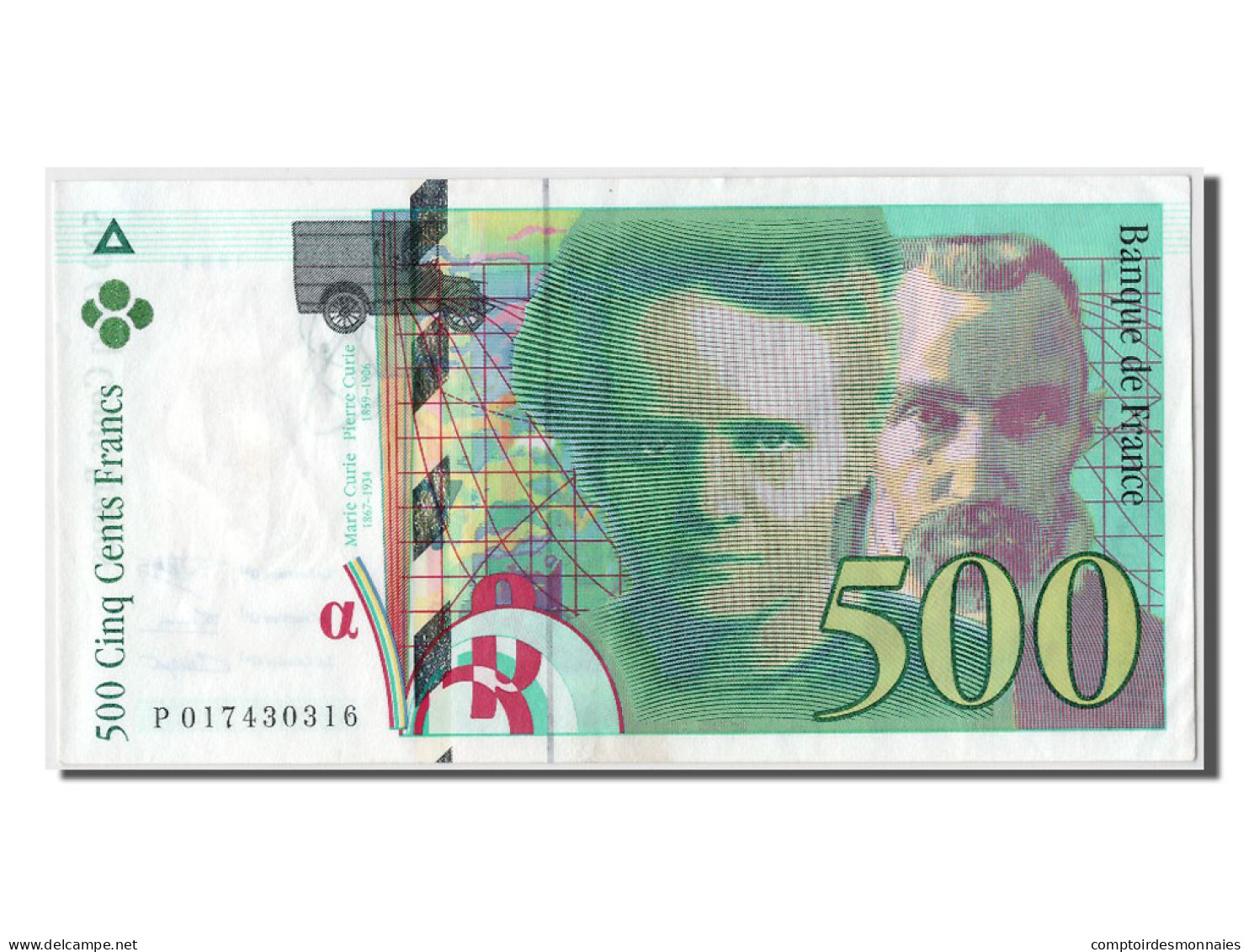 Billet, France, 500 Francs, 500 F 1994-2000 ''Pierre Et Marie Curie'', 1994 - 500 F 1994-2000 ''Pierre Et Marie Curie''