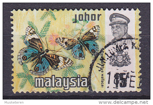 Malaya State Johore 1971 Mi. 15 I   15 C Schmetterling Butterfly Papillon - Johore