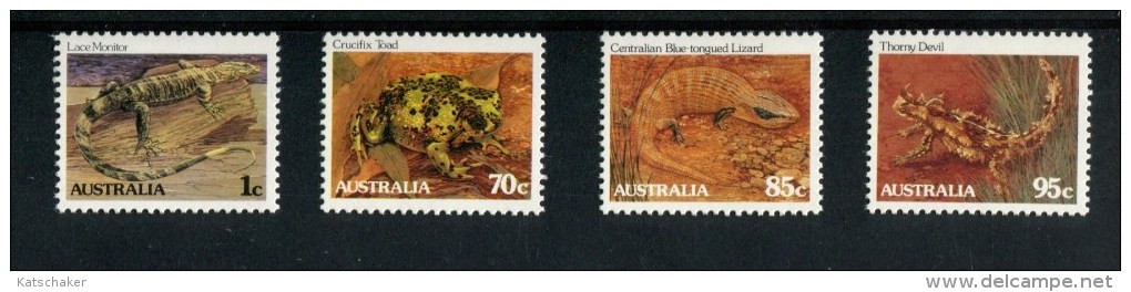 262649538 AUSTRALIE POSTFRIS MINT NEVER HINGED YVERT 812-815 Fauna En Flora Reptielen - Servizio