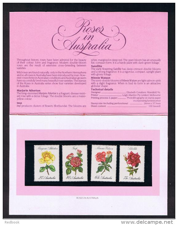 RB 986 - Australia 1982 Presentation Pack - Roses - Flowers Theme - Mint Stamps