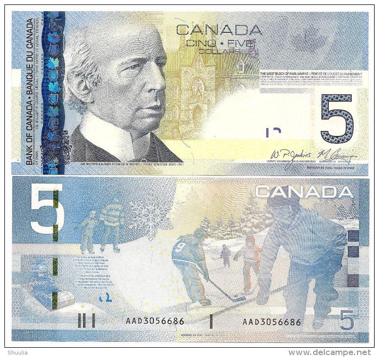 Canada 5 Dollars 2009 Pick 101Ac UNC - Canada