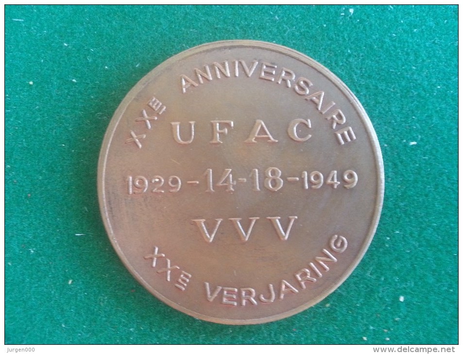 UFAC, 1929-1949, VVV (Bremaecker), 28 Gram (medailles0168) - Autres & Non Classés