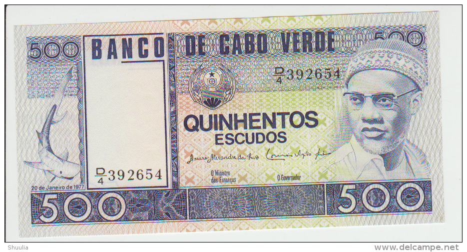 Cape Verde 500 Escudos 1977 Pick 55 UNC - Cap Verde