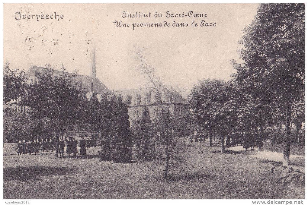 OVERIJSE : Institut Du Sacré-Coeur - Une Promenade Dans Le Parc ( 2 Timbres Allemands) - Overijse