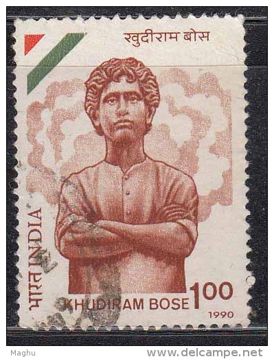 India Used 1990,  Khudiram Bose, Martyr - Used Stamps