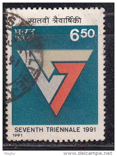 India Used  1991, Seventh Triennale, Art, (sample Image) - Oblitérés
