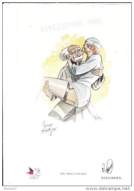 Dédicace De Georges Lautner Et Wilmaury  (Baraka) Numéroté 180 Sur 300 Exemplaires - Autographs