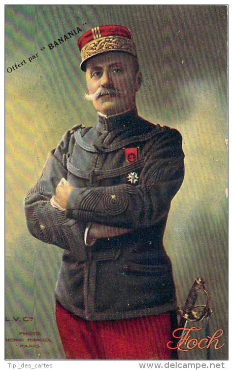 Militaria - Foch, Publicité Banania Délicieux Déjeuner Du Matin - Personen