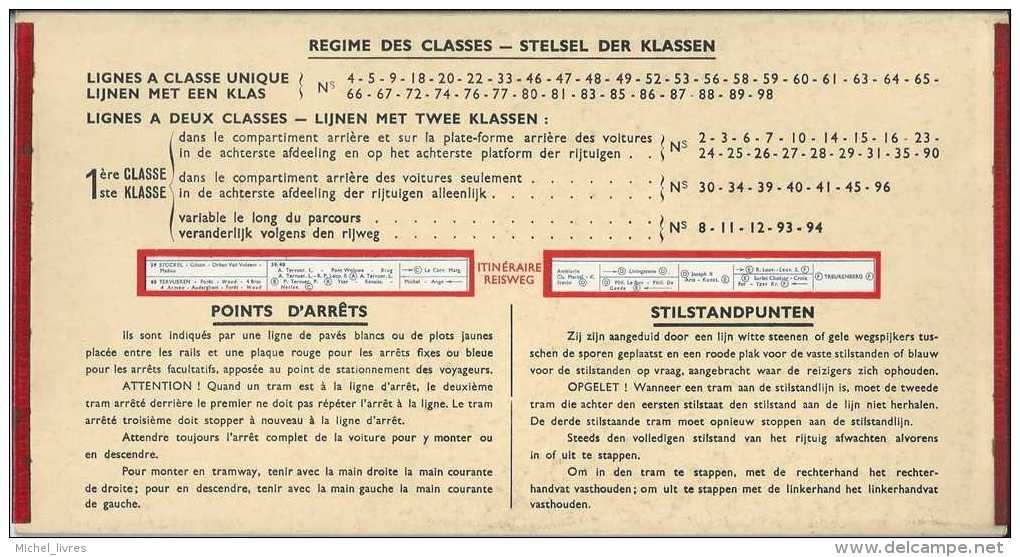 Les Tramways Bruxellois - Guide Pour L'exposition 1935 - Tarifs Pleins En Vigueur Le 1-2-1935 - Cartes Mobiles Du Réseau - Tourisme