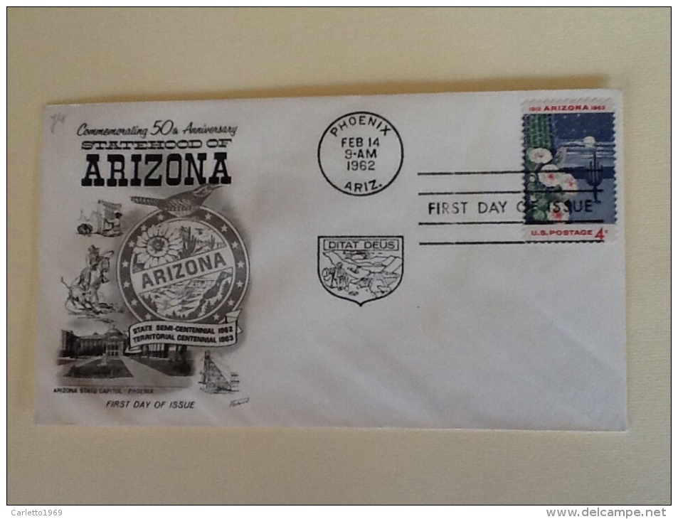 BUSTE PRIMO GIORNO 50 ANNI COMMEMORAZIONE ARIZONA - Storia Postale