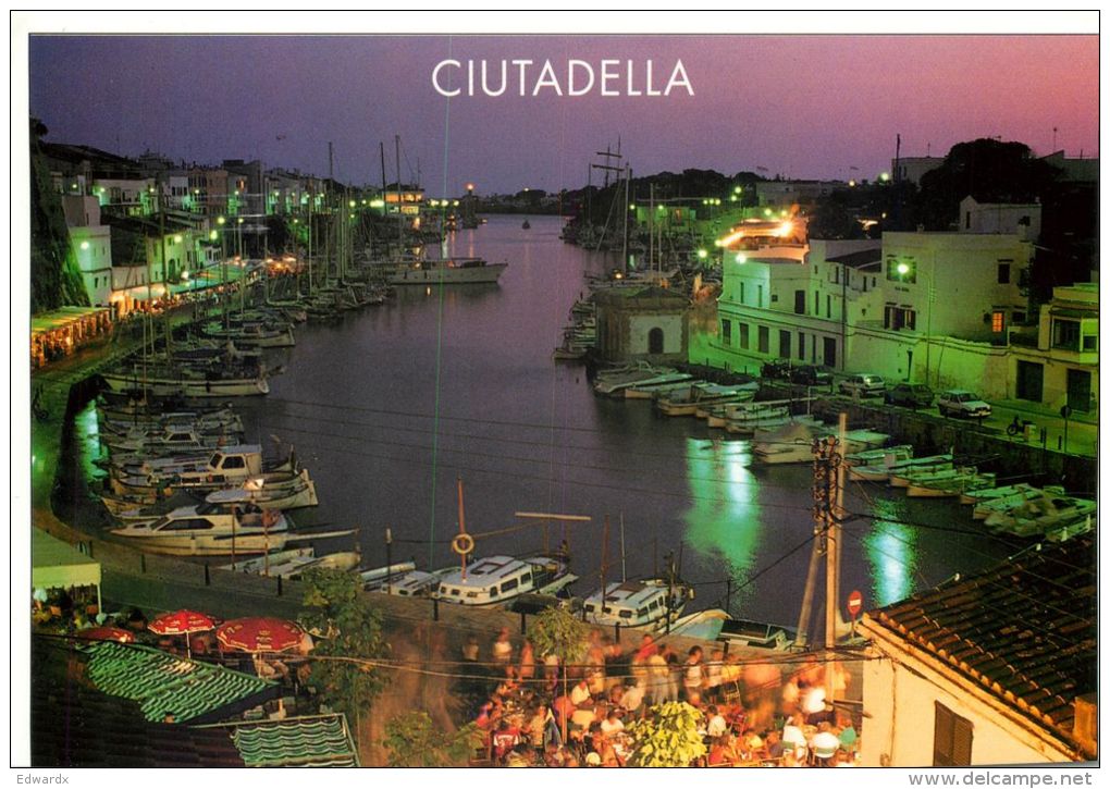 Ciutadella, Menorca, Spain Postcard Used Posted To UK 1997 Nice Stamp - Menorca