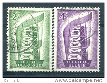 Belgique EUROPA 1956 Y&T(o) N°994-995 (A 10% De La Cote) - 1956