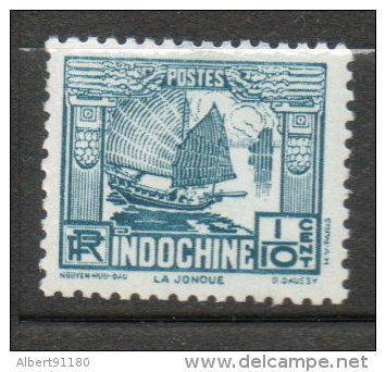 INDOCHINE 1/10c Bleu Vert 1931-39  N°150 - Ongebruikt