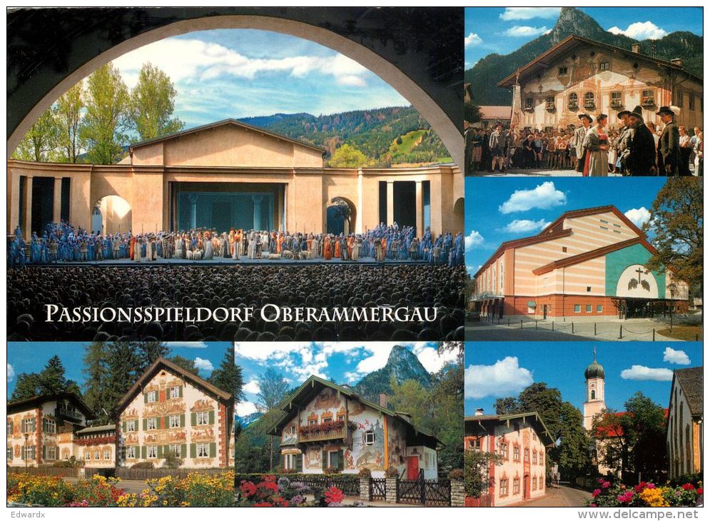 Oberammergau, Germany Postcard Used Posted To UK 2010 Nice Stamp - Oberammergau