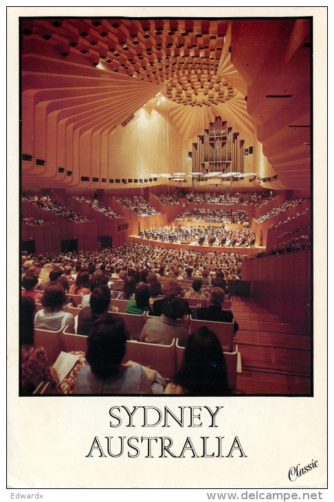 Sydney Opera House Interior Organ, NSW, Australia Postcard - Sydney