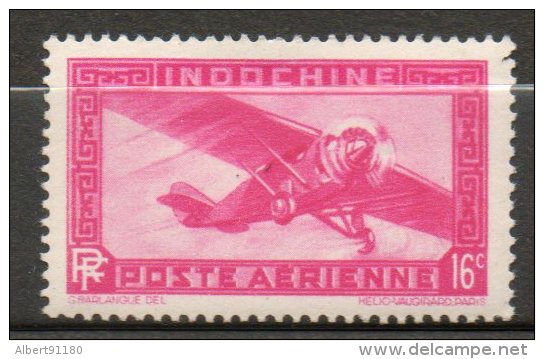 INDOCHINE  P Aérienne  16c Rose Lilas 1941  N°17 - Luftpost