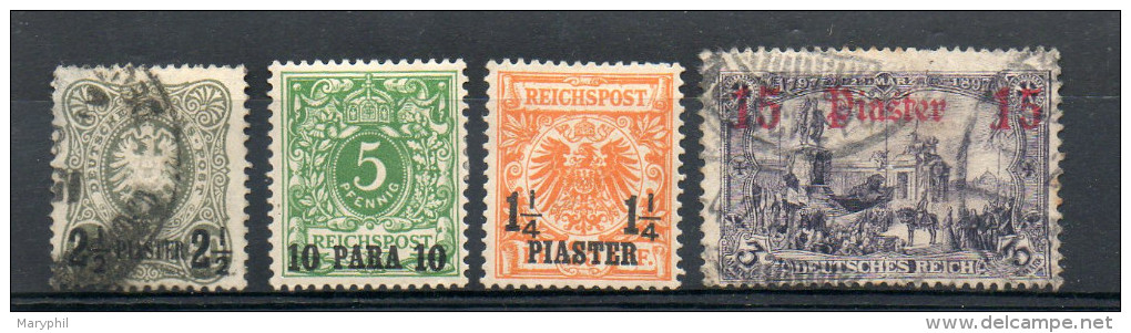 LOT 377 - LEVANT Bureaux Allemands N° 5 Obl  - 6 * -  9* Et 39 Obl. Cote 265 € - Eastern Austria