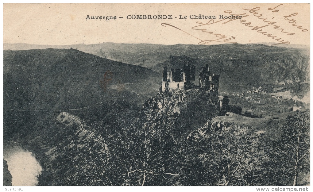 ( CPA 63 )  COMBRONDE  /  Le Château Rocher - ( H C ) - Combronde