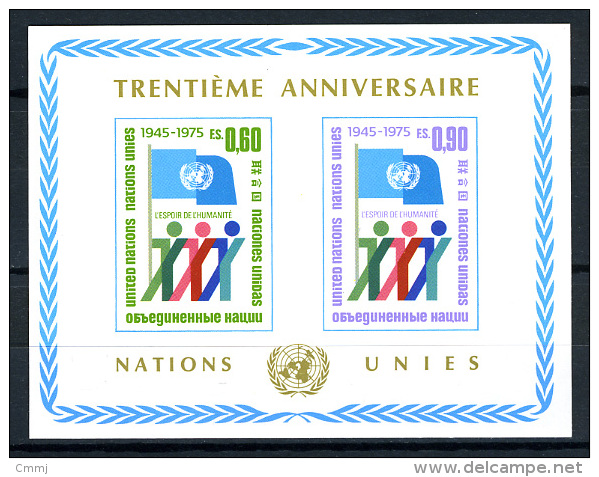 1975 - U.N. OFFICES IN GENEVA - ONU UFFICIO DI GINEVRA - Catg. Mi Block 1- MINT - MNH (PGS01062011) - Hojas Y Bloques