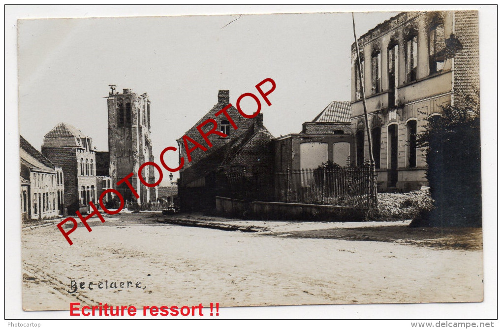 BECELAERE-Carte Photo Allemande-Guerre 14-18-1WK-BELGIQUE-BELGIEN-Flandern- - Zonnebeke