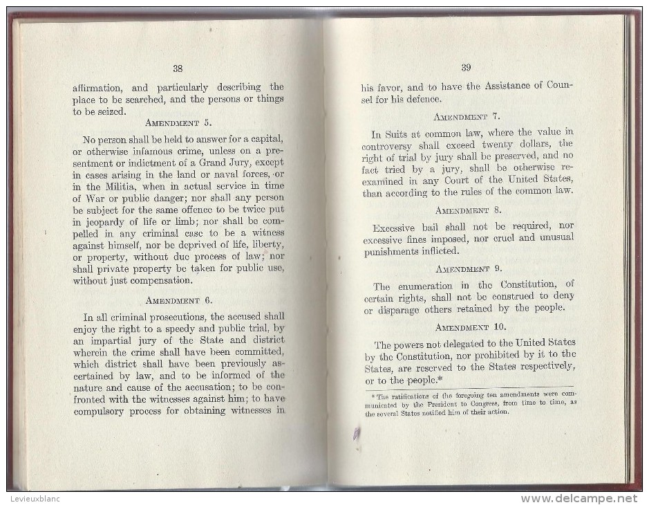 The declaration of Independence and the Constitution of the USA/Washington Government/ 1923  LIV33  LIV32