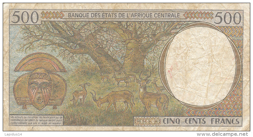 BILLETS DE 500 FRANCS   BANQUE DES ETATS DE L'AFRIQUE CENTRALE - Central African States