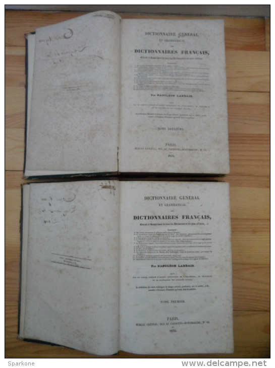Dictionnaire Français En 2 Volumes Par "Napoléon Landais" éditions De 1834 - Diccionarios