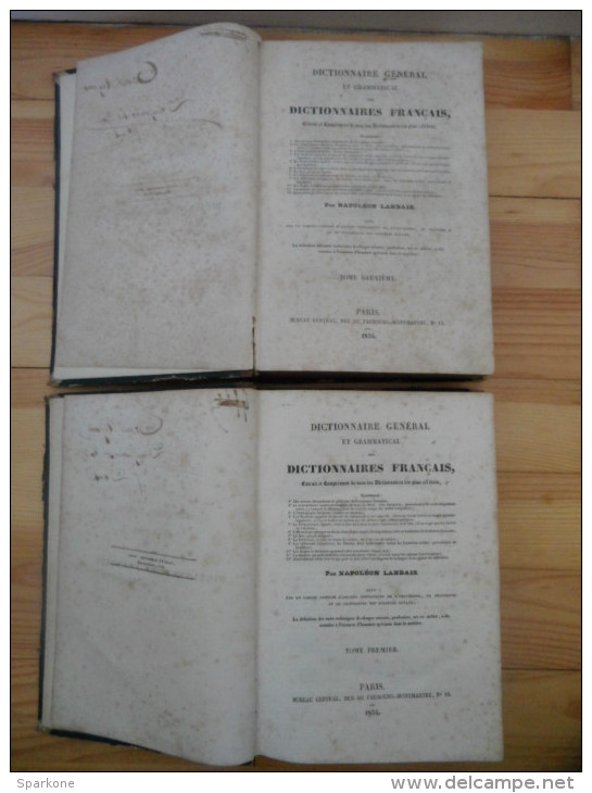 Dictionnaire Français En 2 Volumes Par "Napoléon Landais" éditions De 1834 - Woordenboeken