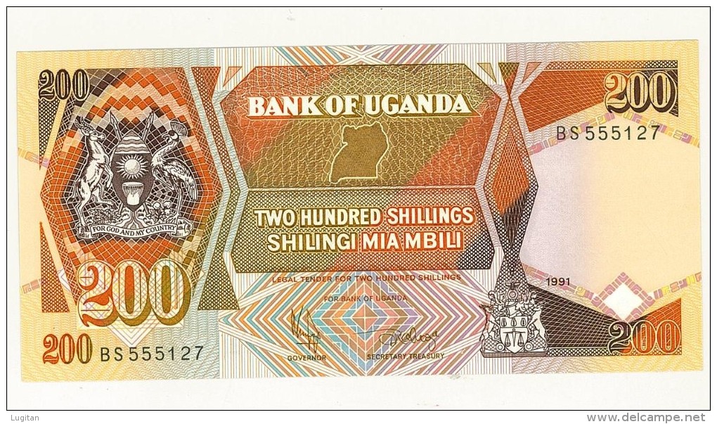 UGANDA - 200 SHILLINGS - ANNO 1991 - FDS - UNC - Ouganda