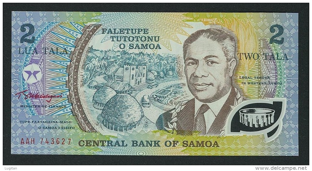 FALETUPE TUTOTONU O SAMOA - 2 TALA TWO TALA - FDS - UNC - PVC - Samoa