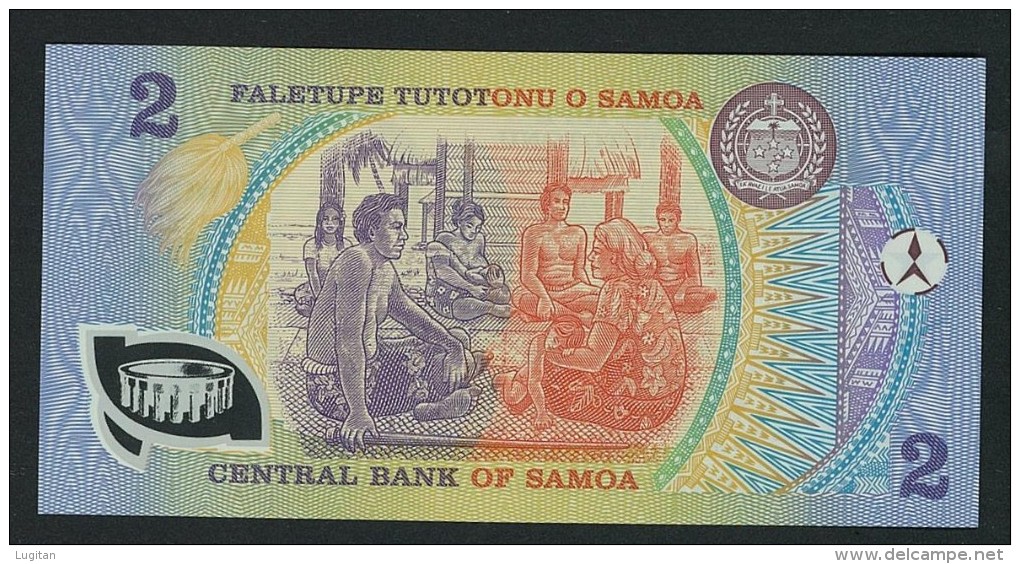 FALETUPE TUTOTONU O SAMOA - 2 TALA TWO TALA - FDS - UNC - PVC - Samoa