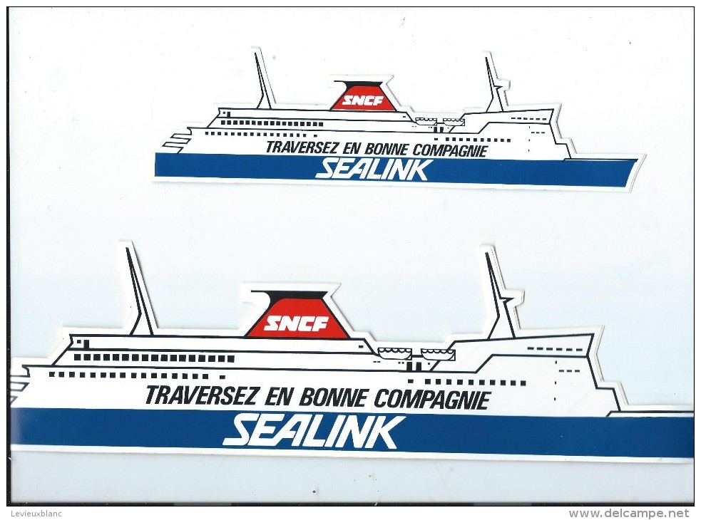 SNCF/ SEALINK/Transports Maritimes/ Traversez En Bonne Compagnie / Années 1980     ACOL1 - Aufkleber