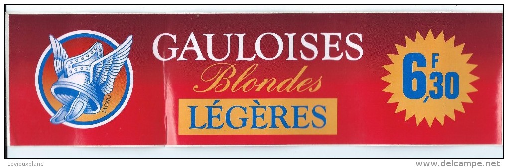 Cigarettes/Gauloises Blondes Légéres/ Années 1980     ACOL2 - Aufkleber
