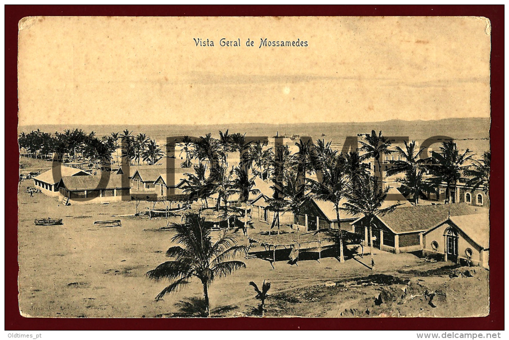 ANGOLA - MOSSAMEDES - VISTA GERAL - SORTEIO LOTERIA - CASA TURCA - 1910 ADVERTISING PC - Angola