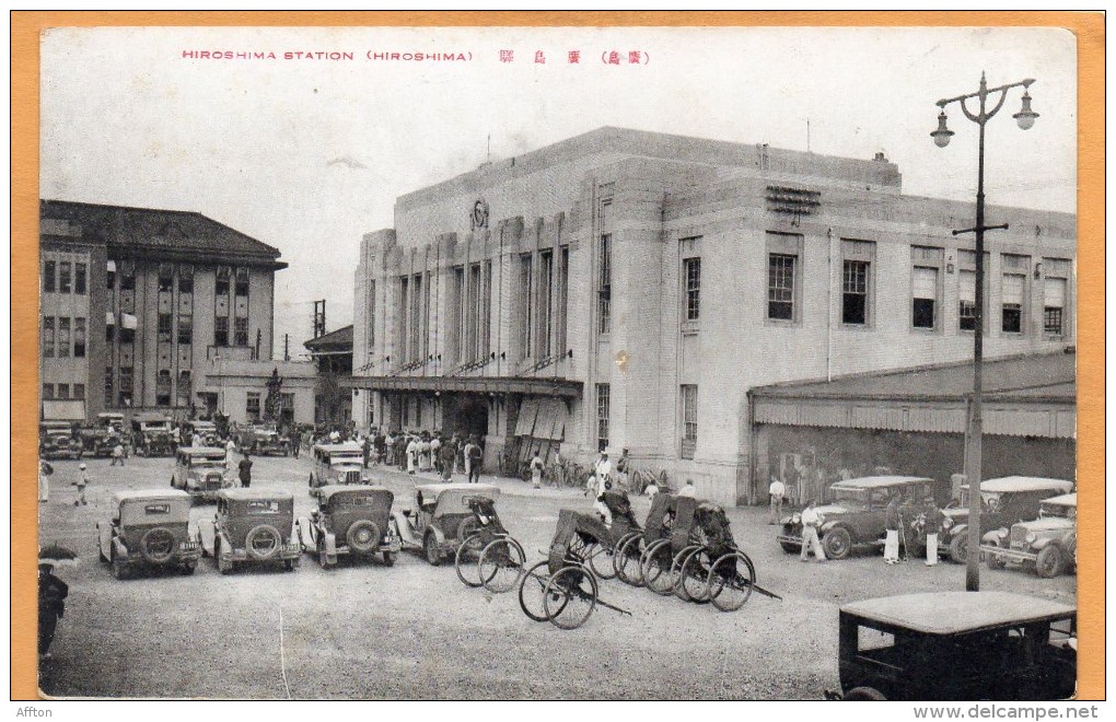 Hiroshima Station 1920 Postcard - Hiroshima