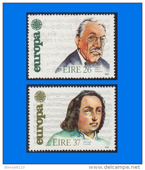 IE 1985-0001, Europa - Irish Composers, Set (2V) MNH - Ungebraucht