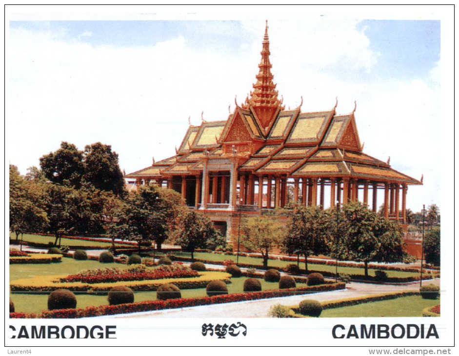 (231) Cambodia Temple Hall - Buddhism