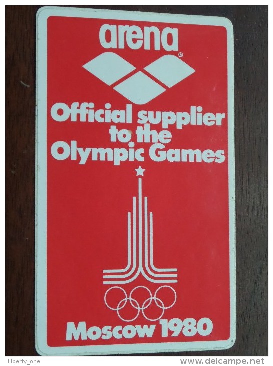 MOSCOW 1980 - ARENA Official Supplier To The OLYMPIC GAMES ( Zie Foto Voor Détail ) Zelfklever Sticker ! - Advertising