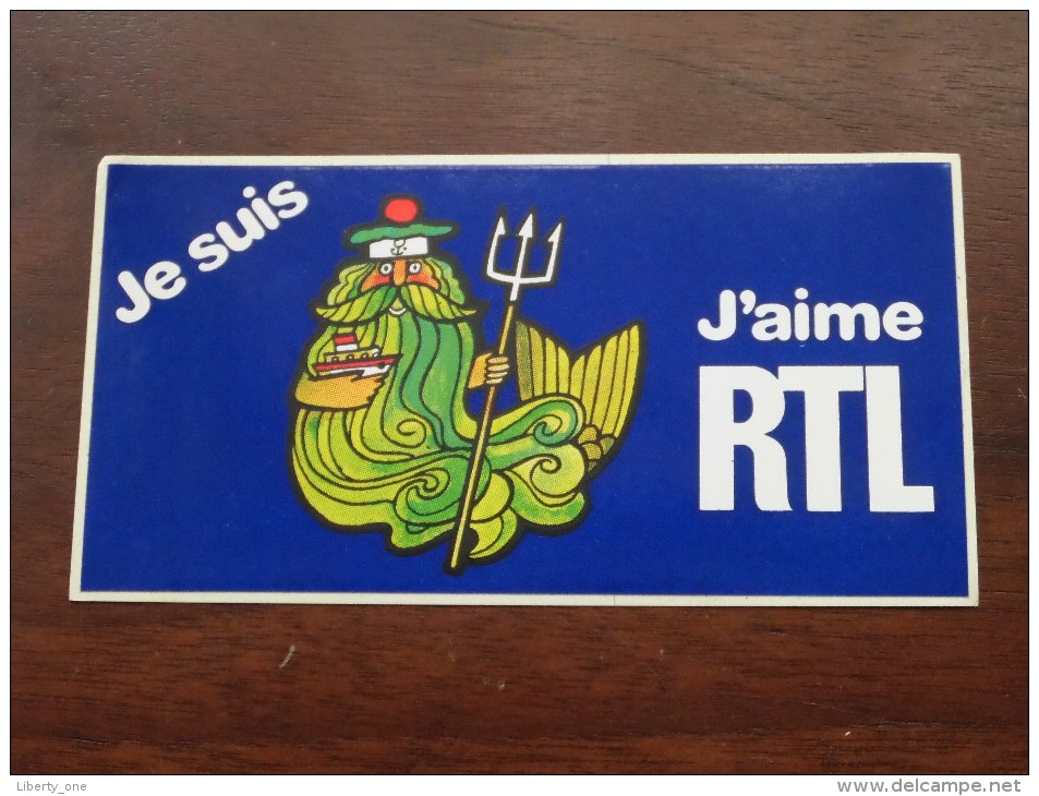 Je Suis .............. J´aime RTL ( Zie Foto Voor Détail ) Zelfklever Sticker Autocollant ! - Advertising