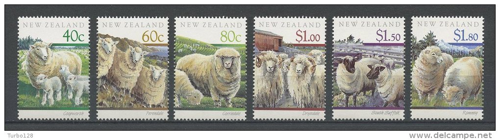 Nlle Zélande 1991 N° 1094/1099 ** Neufs = MNH Superbes  Cote  12,50 &euro; Animaux Ovins Moutons Fermes Faune Animals - Ongebruikt