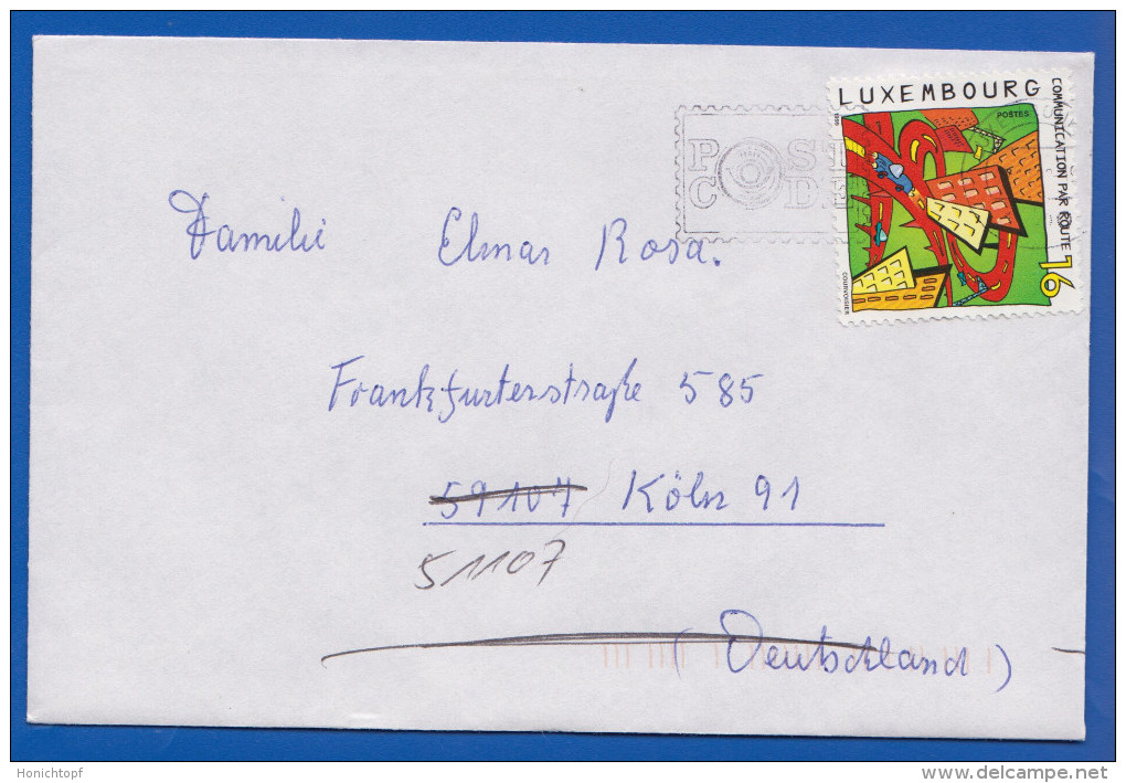 Luxembourg; 1999; Brief Mit Michel 1481 - Lettres & Documents